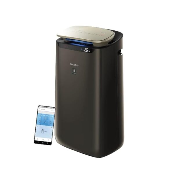 SHARP Air Purifier for Room FX-J80M-H with Plasmacluster (Removes Bacteria, Virus, Odor, Mold, VOCs) I WiFi I HEPA H14 & Carbon & Pre Filter| JAPAN TECHNOLOGY I Traps 99.97% Pollutants I 680 Sq. Ft.