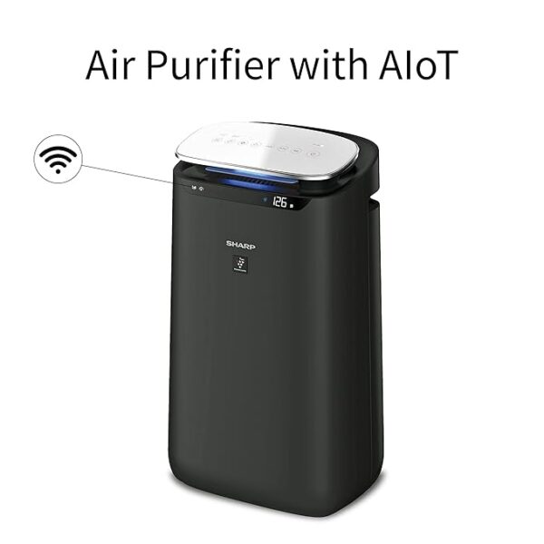 SHARP Air Purifier for Room FX-J80M-H with Plasmacluster (Removes Bacteria, Virus, Odor, Mold, VOCs) I WiFi I HEPA H14 & Carbon & Pre Filter| JAPAN TECHNOLOGY I Traps 99.97% Pollutants I 680 Sq. Ft. - Image 2